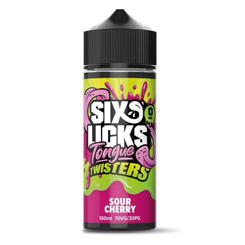 Shortfill Eliquids Sour Cherry Six Licks Tongue Twisters Shortfill