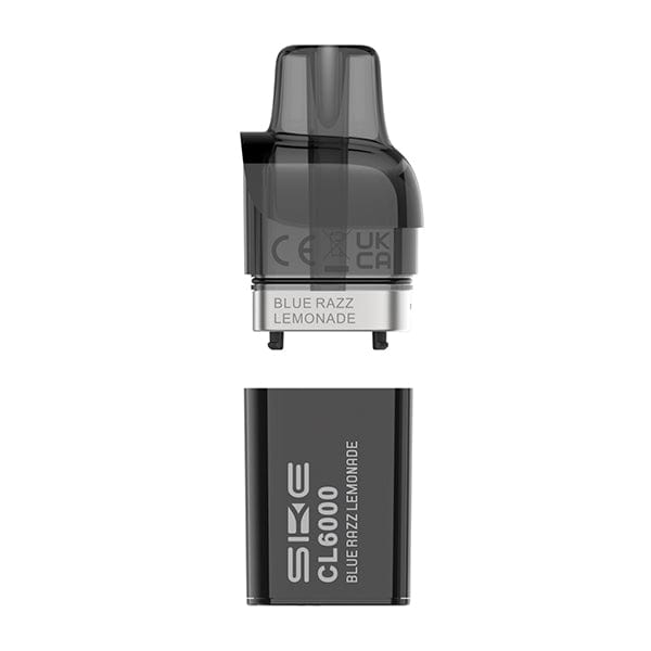 Pre-Filled Vape Devices Blue Razz Lemonade SKE Crystal CL6000 Prefilled Pods