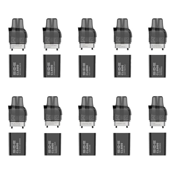 Pre-Filled Vape Devices SKE Crystal CL6000 Prefilled Pods