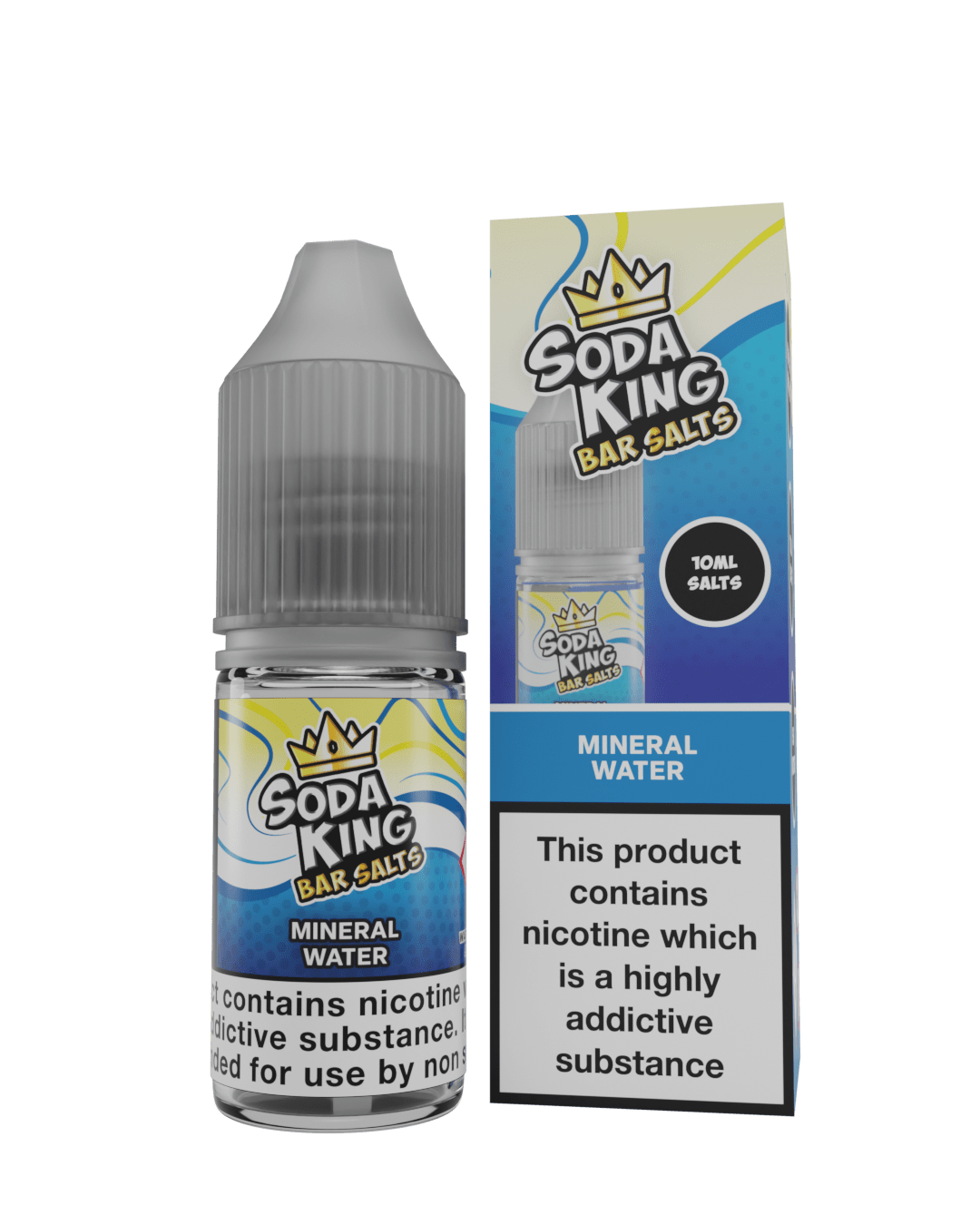 10ml Eliquids Mineral Water / 5MG Soda King Bar Salt New Flavours
