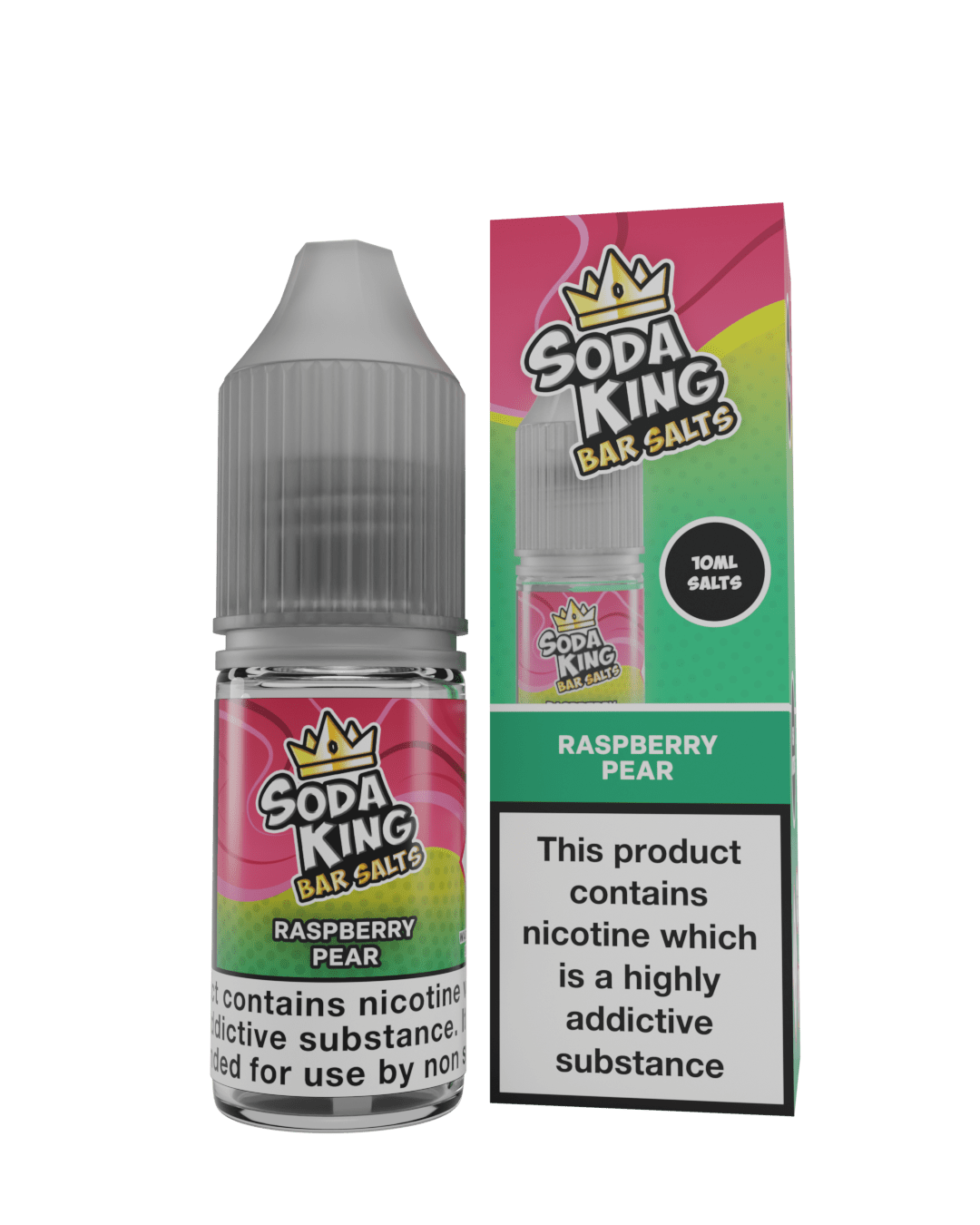 10ml Eliquids Raspberry Pear / 5MG Soda King Bar Salt New Flavours