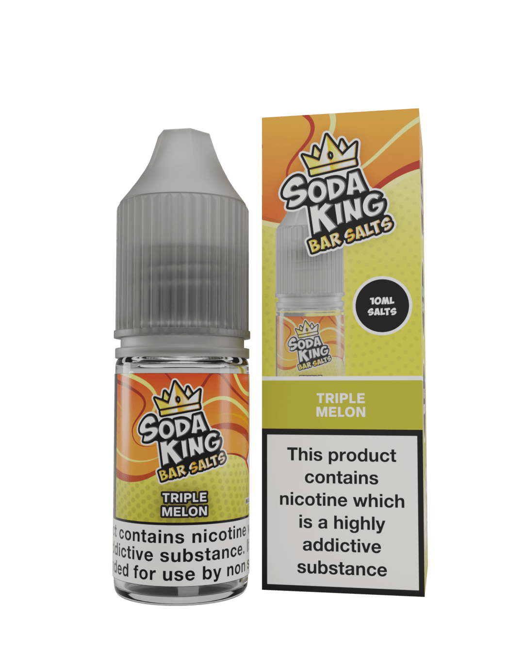 10ml Eliquids Triple Melon / 5MG Soda King Bar Salt New Flavours