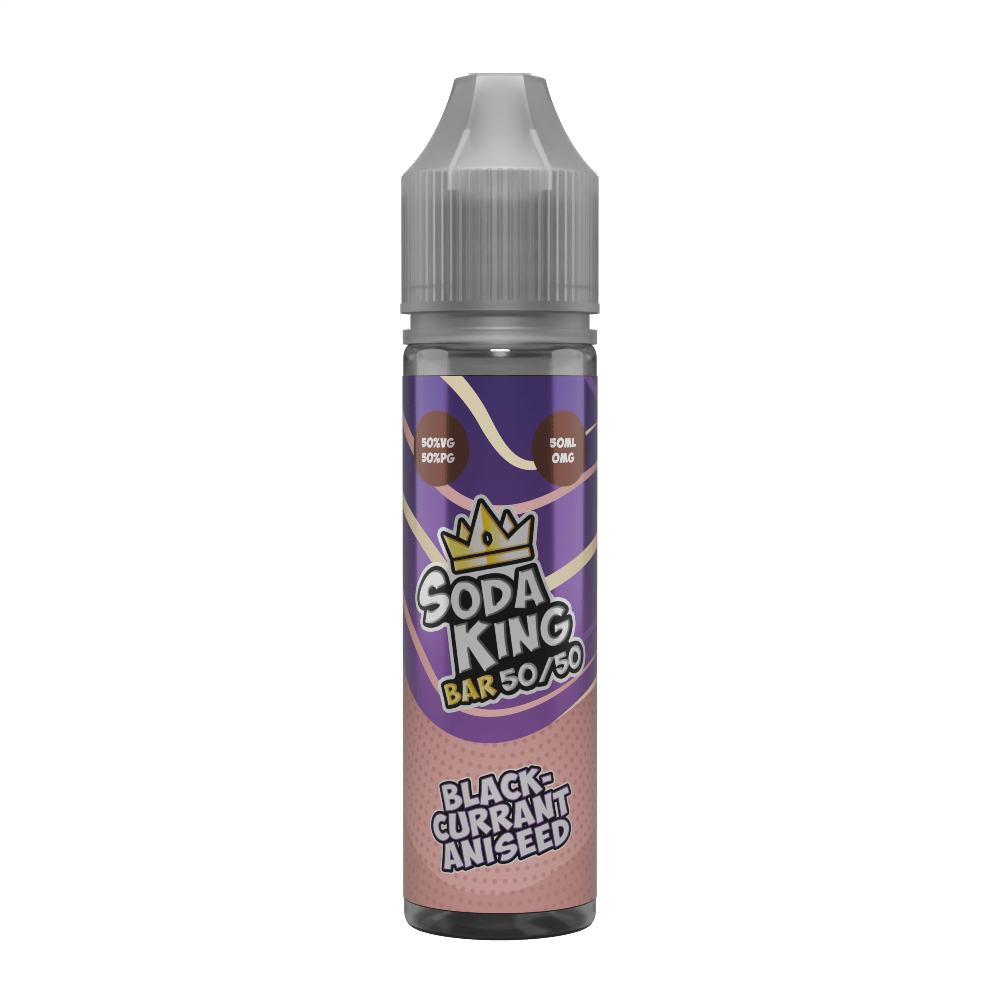 50/50 Shortfill Blackcurrant Aniseed Soda King Bar 50/50 50ml