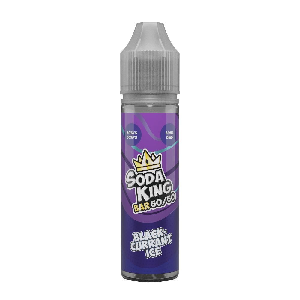 50/50 Shortfill Blackcurrant Ice Soda King Bar 50/50 50ml