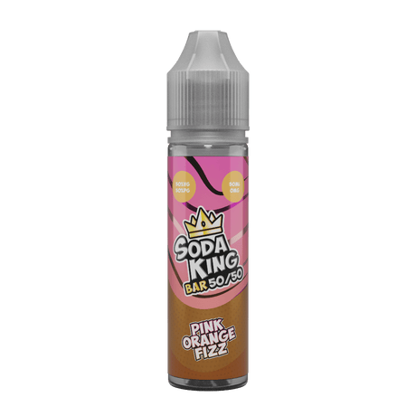 50/50 Shortfill Pink Orange Fizz Soda King Bar 50/50 50ml