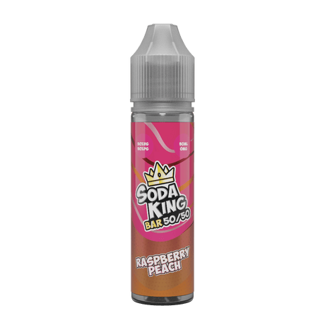 50/50 Shortfill Raspberry Peach Soda King Bar 50/50 50ml