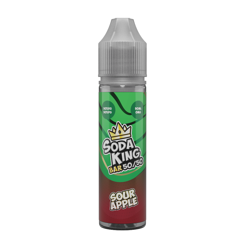 50/50 Shortfill Sour Apple Soda King Bar 50/50 50ml