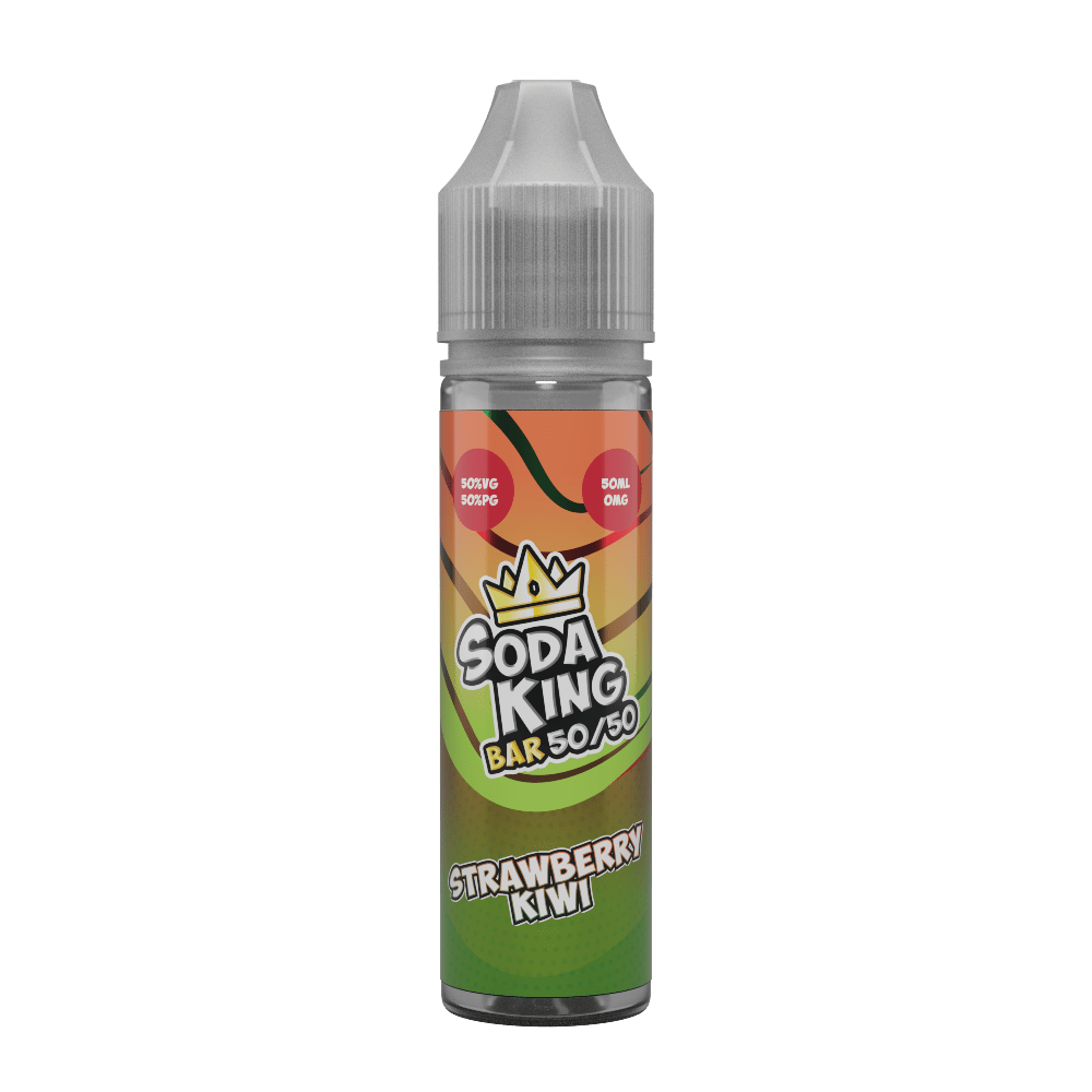 50/50 Shortfill Strawberry Kiwi Soda King Bar 50/50 50ml