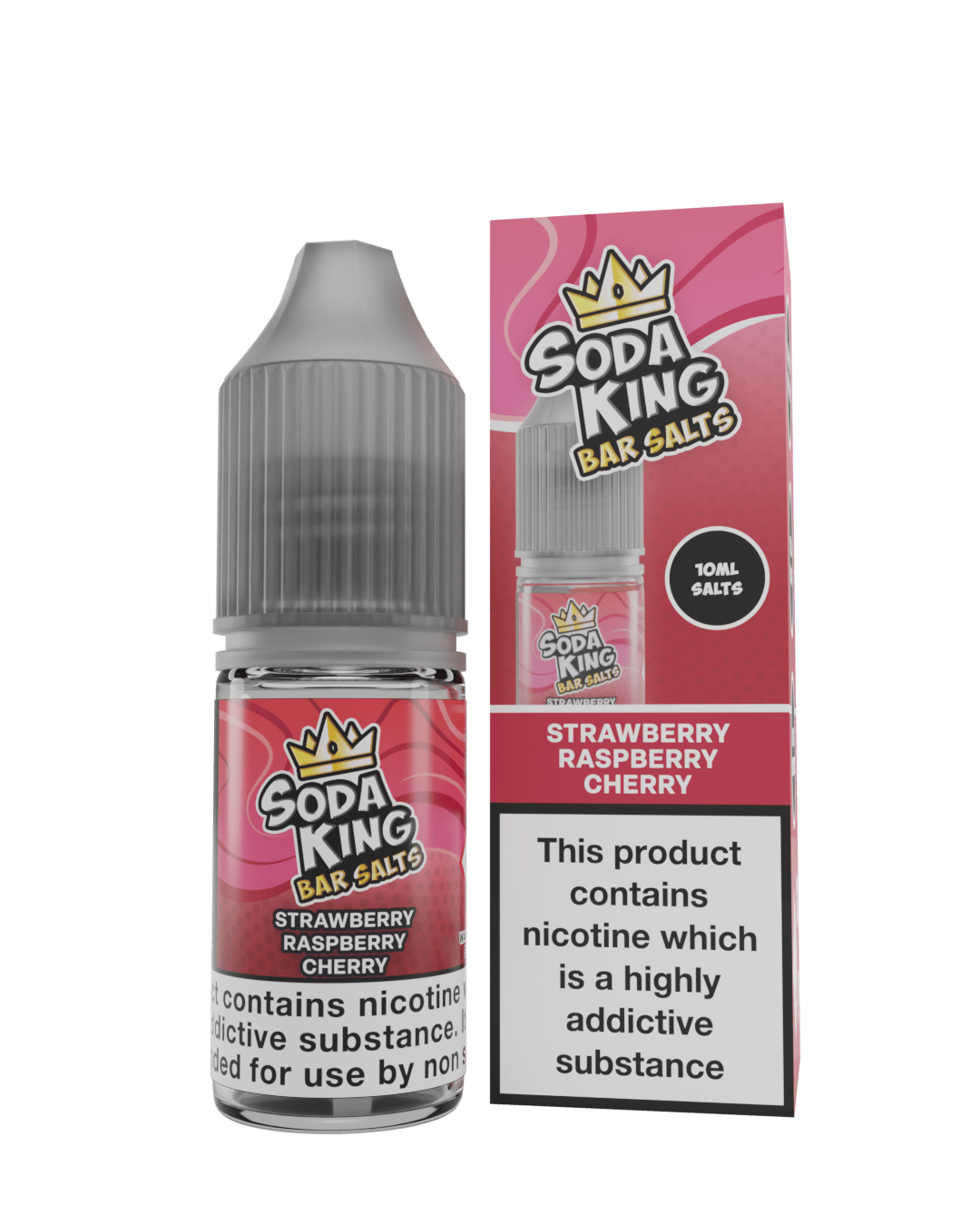 Nic Salts Strawberry Raspberry Cherry / 5mg Soda King Bar Salts
