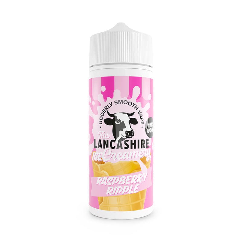 Shortfill Eliquids Raspberry Ripple Lancashire Ice Creamery 100ml Shortfill