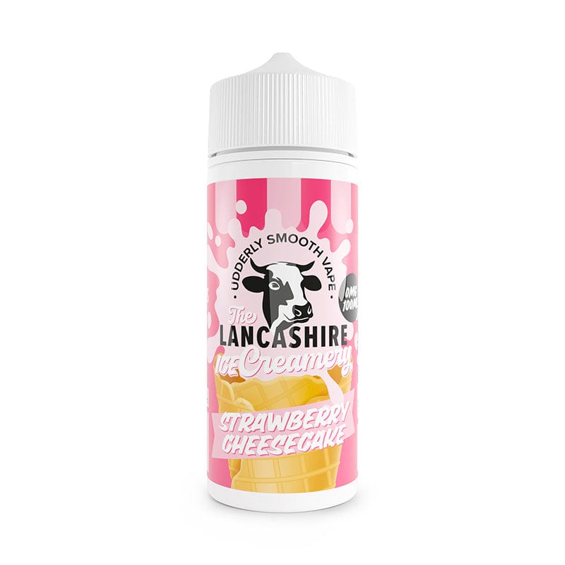 Shortfill Eliquids Strawberry Cheesecake Lancashire Ice Creamery 100ml Shortfill