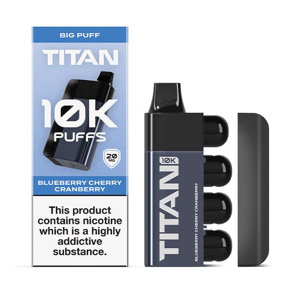 Disposable Vape Sticks Blueberry Cherry Cranberry Titan 10K Rechargeable Disposable Vape