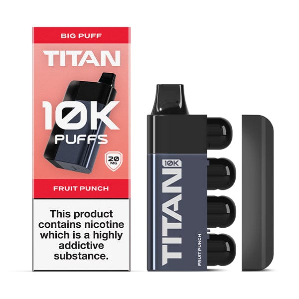 Disposable Vape Sticks Fruit Punch Titan 10K Rechargeable Disposable Vape