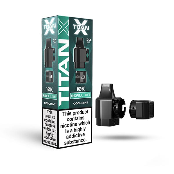 Pre-Filled Vape Devices Cool Mint Titan X Replacement Pods