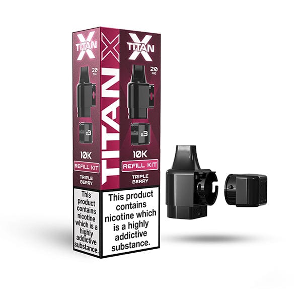 Pre-Filled Vape Devices Triple Berry Titan X Replacement Pods