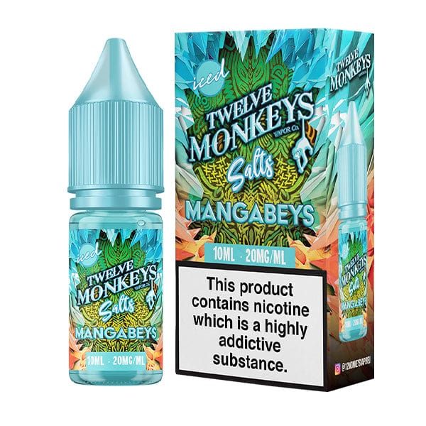 Nic Salts Mangabeys Iced / 10MG Twelve Monkeys Ice Age Collection