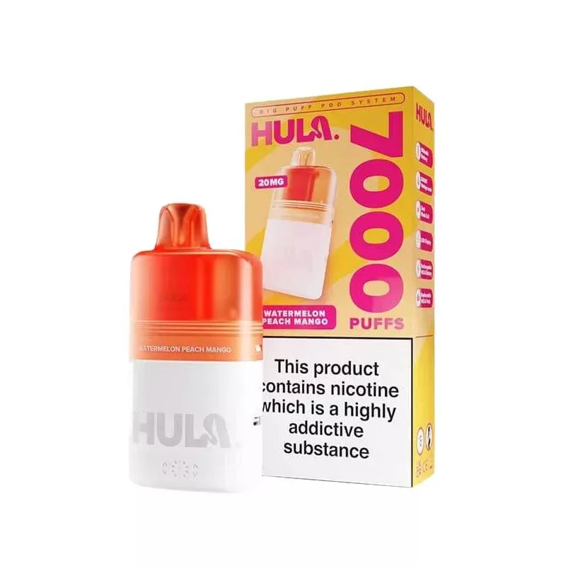 WATERMELON PEACH MANGO HULA 7000 Prefilled Pod Kit