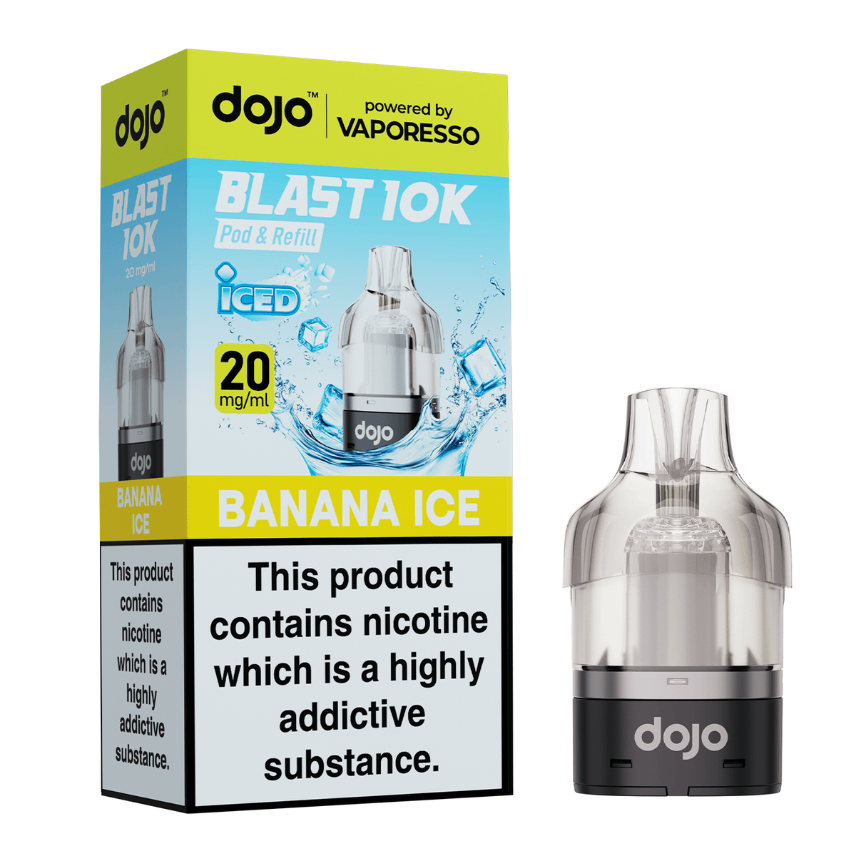 Replacement Pods Banana Ice ( COMING SOON ) Dojo Blast 10K Replacement Pods