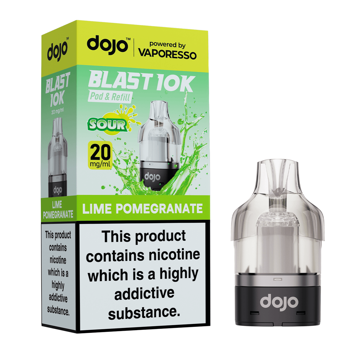 Replacement Pods Lime Pomegranate ( COMING SOON ) Dojo Blast 10K Replacement Pods
