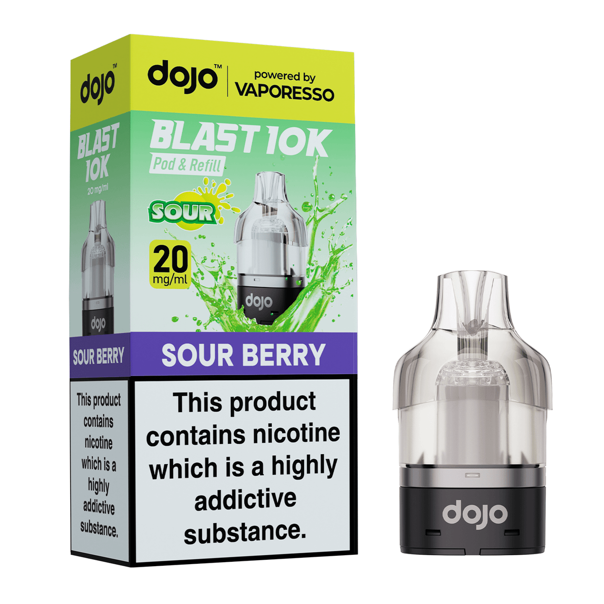 Replacement Pods Sour Berry ( COMING SOON ) Dojo Blast 10K Replacement Pods
