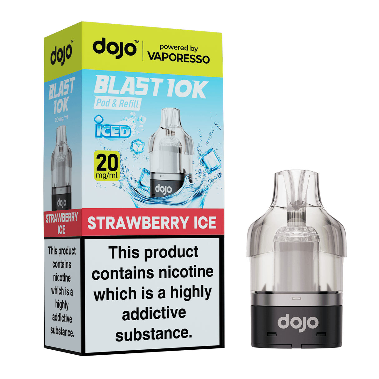 Replacement Pods Strawberry Ice ( COMING SOON ) Dojo Blast 10K Replacement Pods