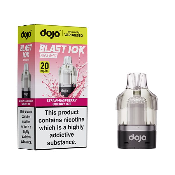 Replacement Pods Strawberry Raspberry Cherry Ice Dojo Blast 10K Replacement Pods