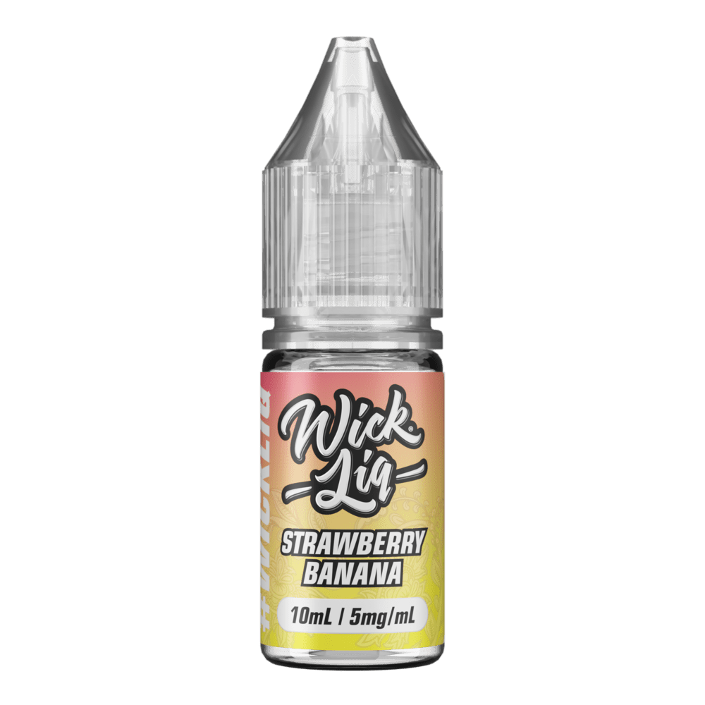 10ml Eliquids Strawberry Banana / 5MG WICK LIQ Bar Juice Salts