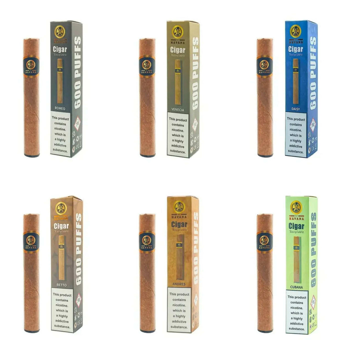 Disposable Vape Sticks Romeo XO Havana Cigar Disposable