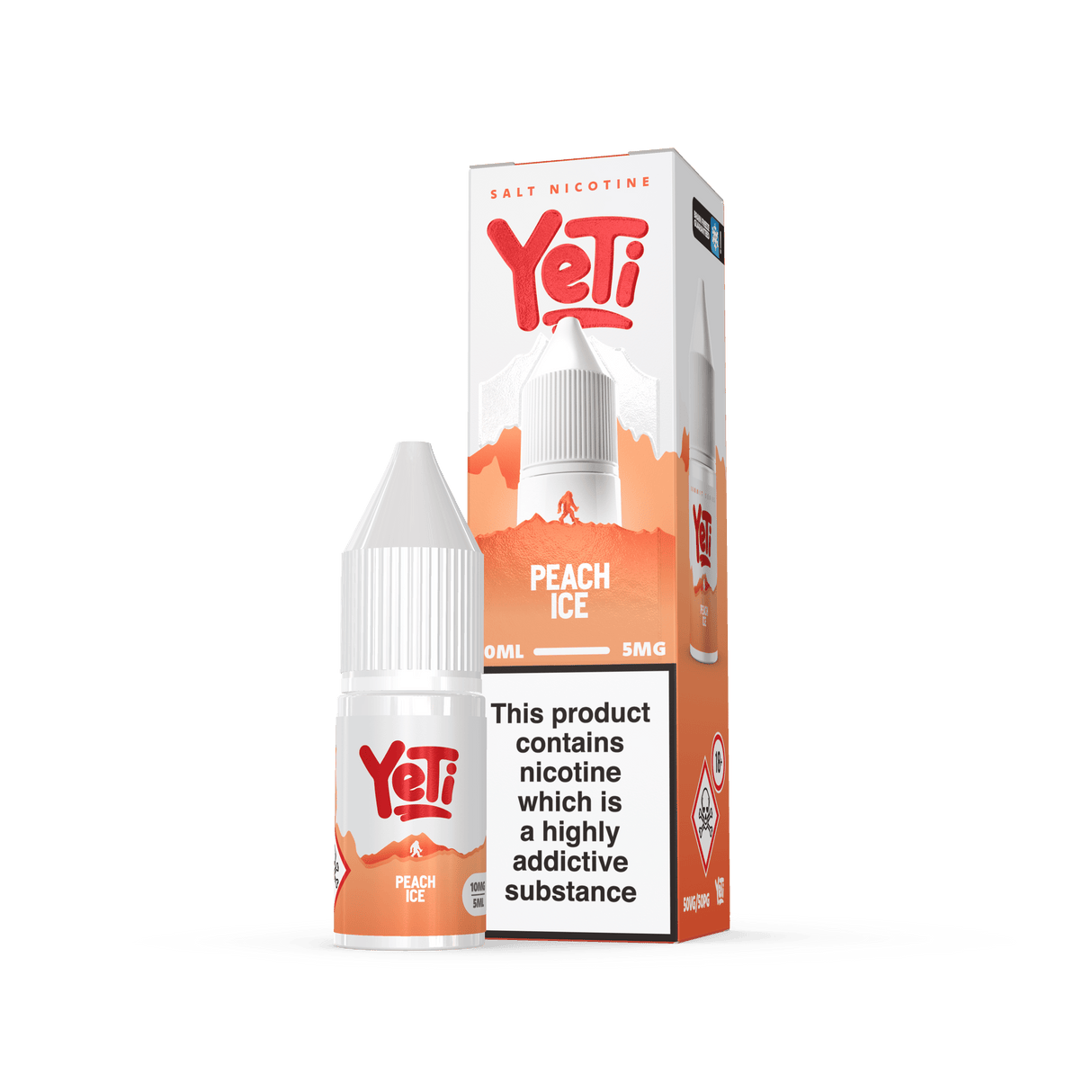 Nic Salts Peach Ice / 5mg Yeti Summit Series Nic Salts