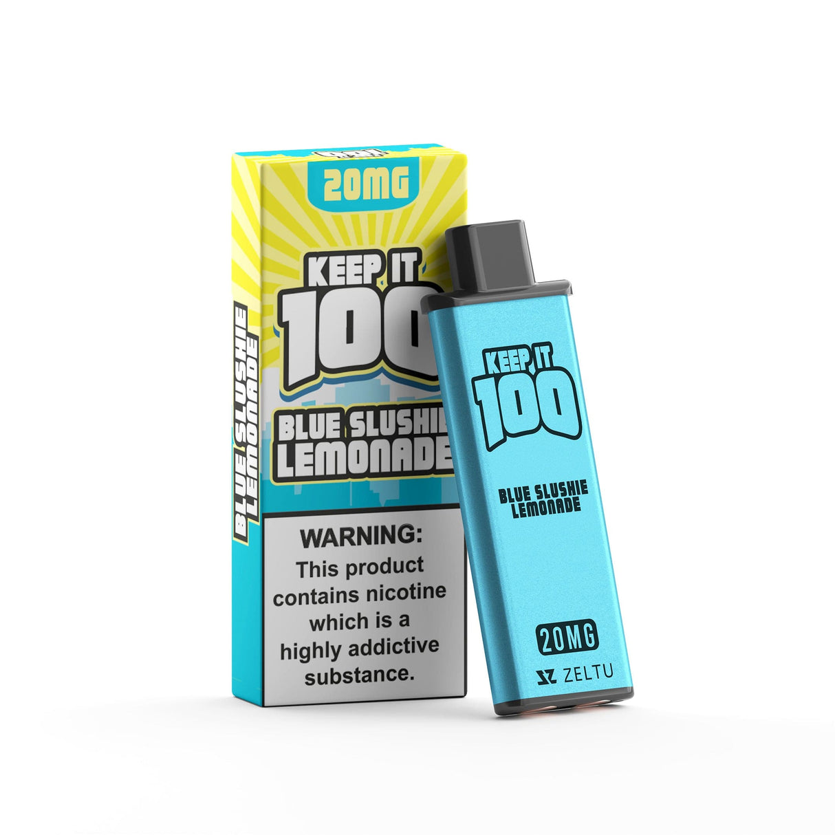 Pre-Filled Vape Devices Keep It 100 - Blue Slushie Lemonade / 10mg Zeltu X3 Pre-Filled Pods
