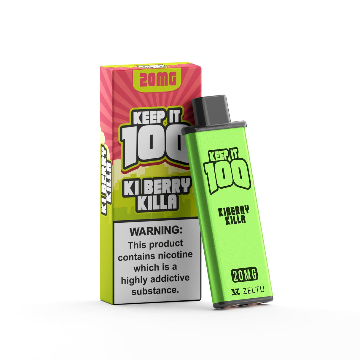 Pre-Filled Vape Devices Keep It 100 - Ki Berry Killa / 10mg Zeltu X3 Pre-Filled Pods