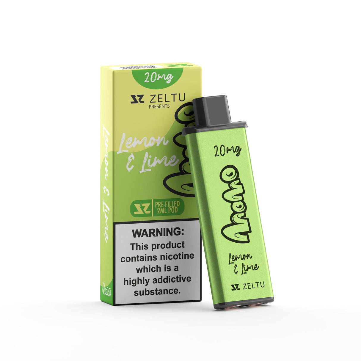 Pre-Filled Vape Devices MoMo - Lemon Lime / 10mg Zeltu X3 Pre-Filled Pods