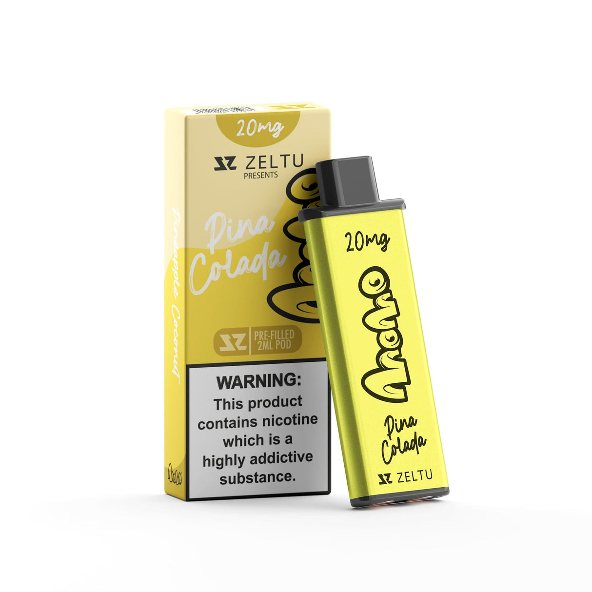 Pre-Filled Vape Devices MoMo - Pina Colada / 10mg Zeltu X3 Pre-Filled Pods