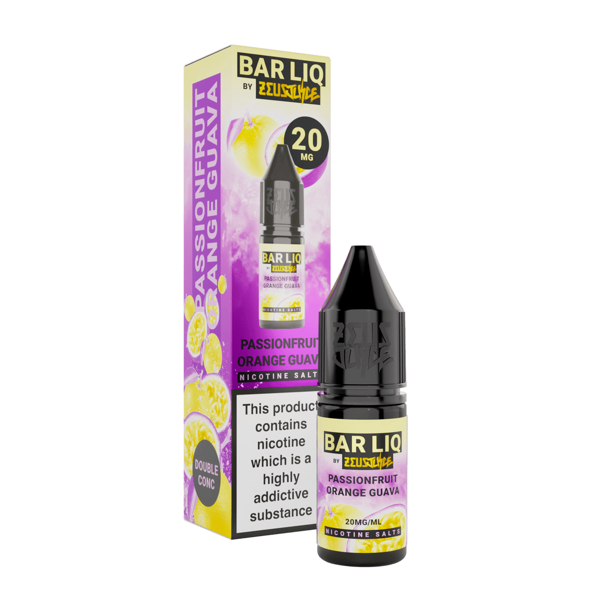 Nic Salts Passionfruit Orange Guava / 5mg Zeus Juice BAR LIQ Nic Salts