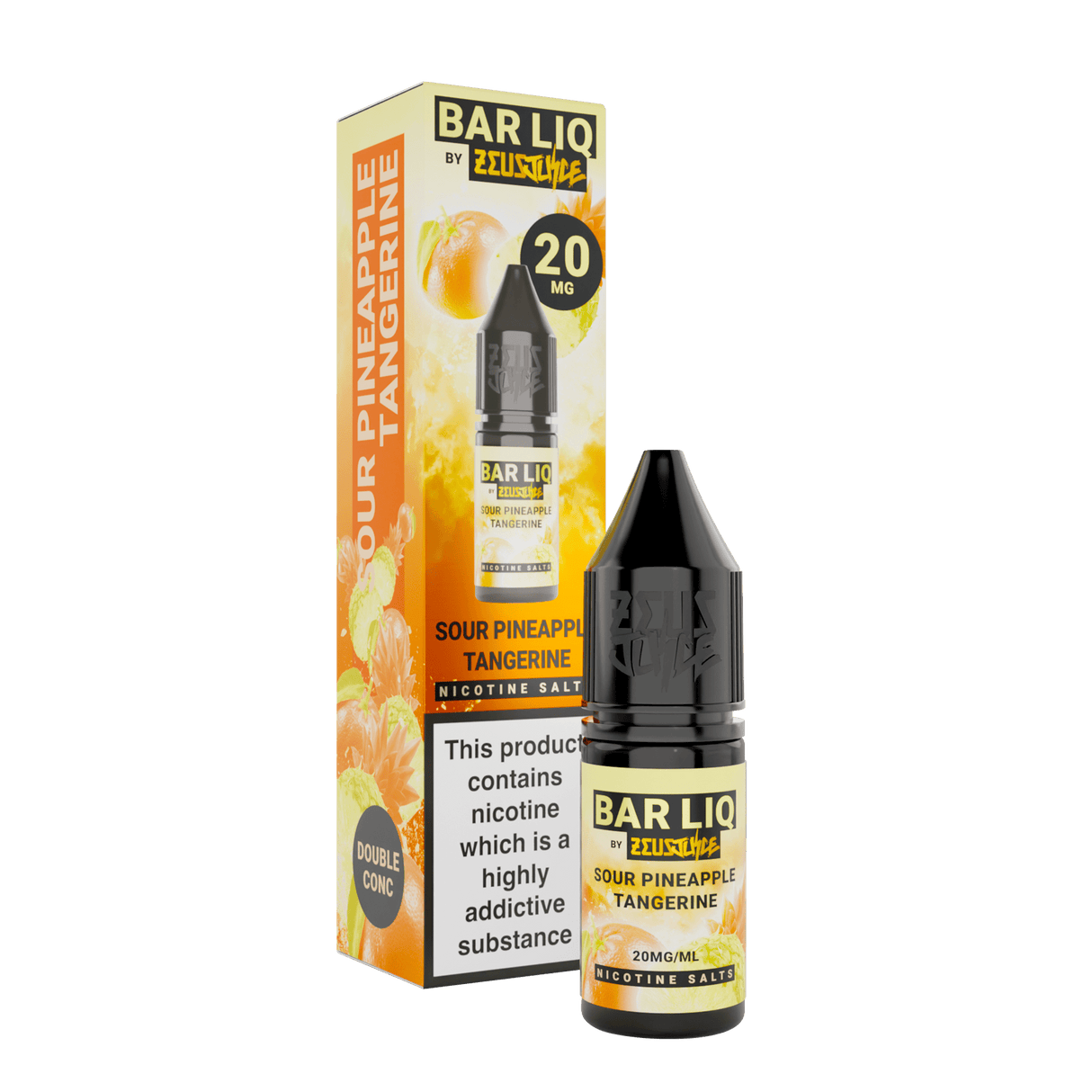 Nic Salts Sour Pineapple Tangerine / 5mg Zeus Juice BAR LIQ Nic Salts