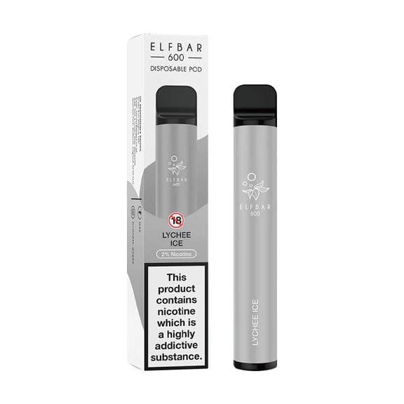Disposable Vape Sticks Lychee Ice / 20mg Elf Bar 600 Disposable Vape