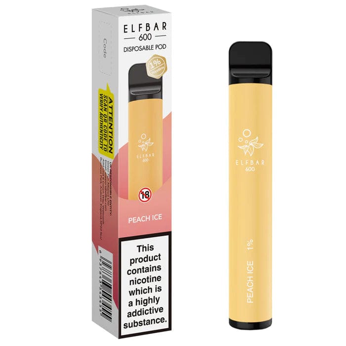 Disposable Vape Sticks Peach Ice / 10mg Elf Bar 600 Disposable Vape