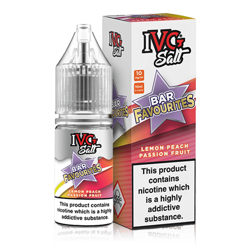IVG E-Liquids Nic Salts Lemon Peach Passionfruit / 10mg IVG Bar Favourites Nicotine Salts