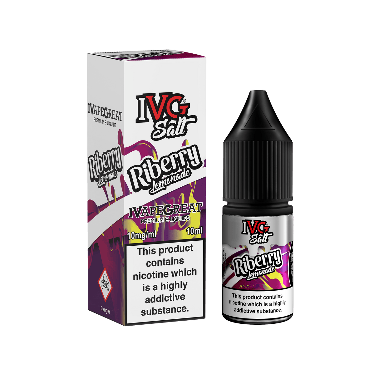 IVG E-Liquids Nic Salts Riberry Lemonade / 10mg IVG 10ml Nicotine Salts
