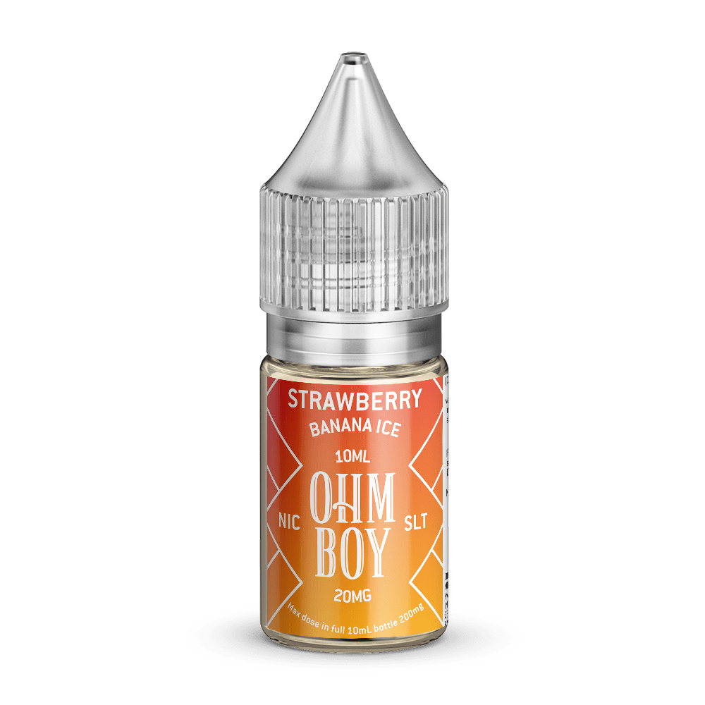 Ohm Boy Nic Salts Strawberry Banana Ice / 20mg Ohm Boy Nic Salt E-Liquids