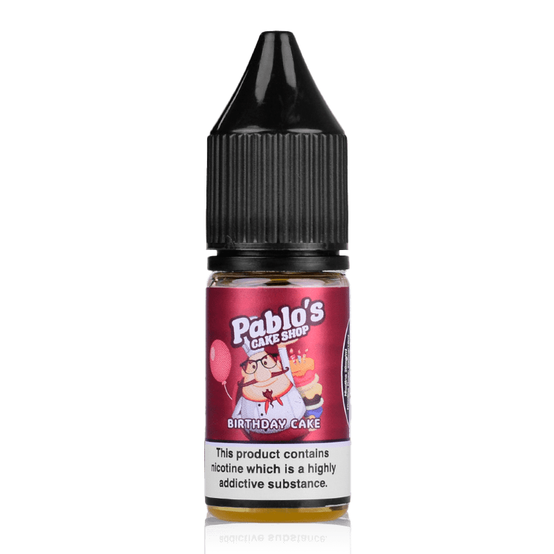 Pablos Cake Shop Nic Salts Birthday Cake / 10mg Pablos Cake Shop Nic Salt E-Liquids | 10 Flavours