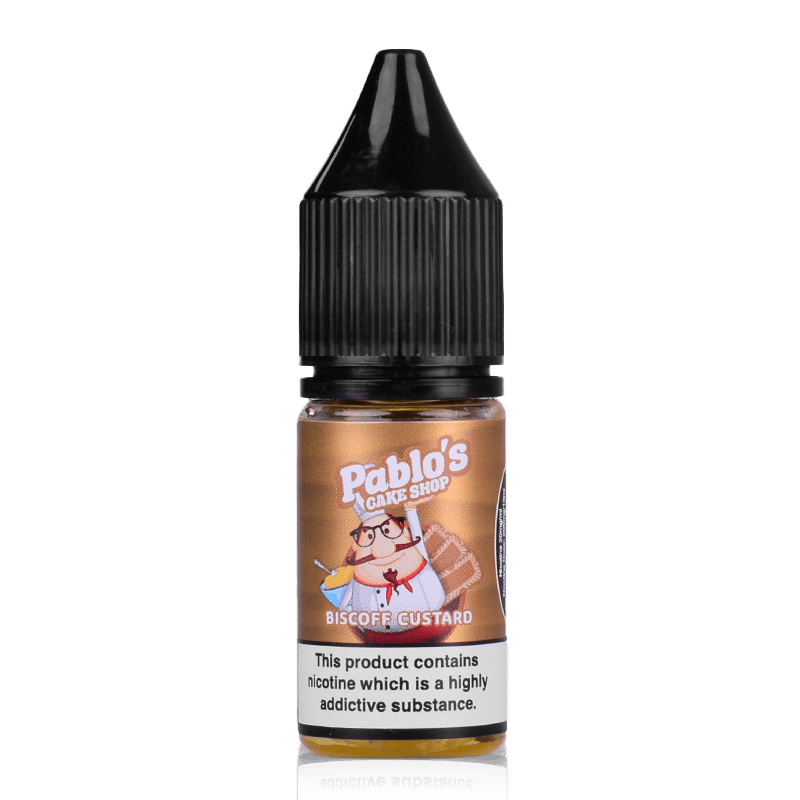 Pablos Cake Shop Nic Salts Biscoff Custard / 10mg Pablos Cake Shop Nic Salt E-Liquids | 10 Flavours