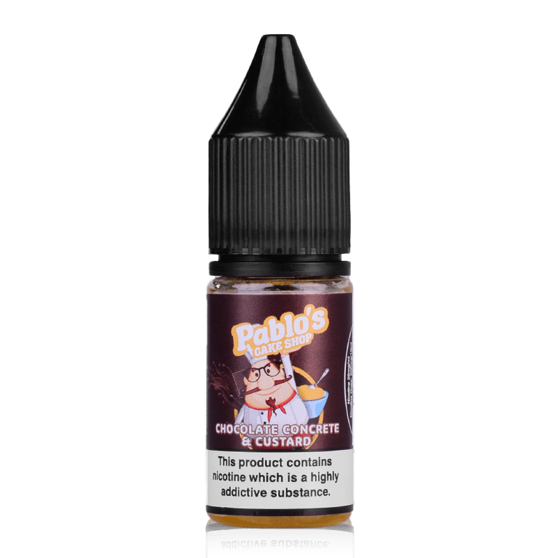 Pablos Cake Shop Nic Salts Chocolate Concrete & Custard / 10mg Pablos Cake Shop Nic Salt E-Liquids | 10 Flavours