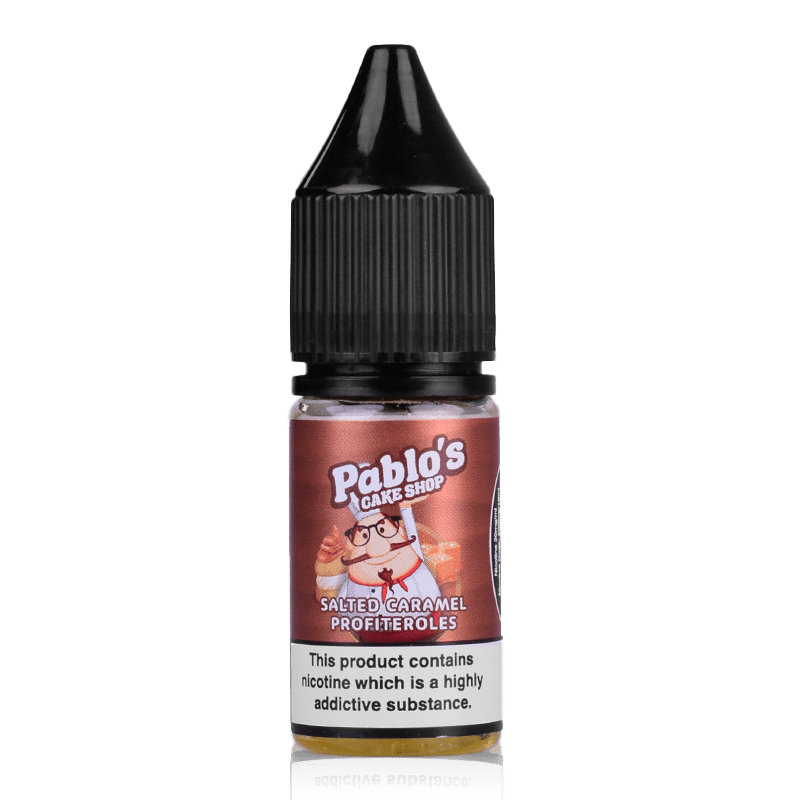 Pablos Cake Shop Nic Salts Salted Caramel Profiteroles / 10mg Pablos Cake Shop Nic Salt E-Liquids | 10 Flavours