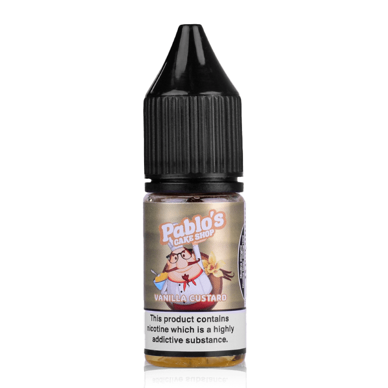 Pablos Cake Shop Nic Salts Vanilla Custard / 10mg Pablos Cake Shop Nic Salt E-Liquids | 10 Flavours