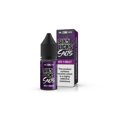 Nic Salts Bite The Bullet / 20mg Six Licks Nic Salt E-Liquids