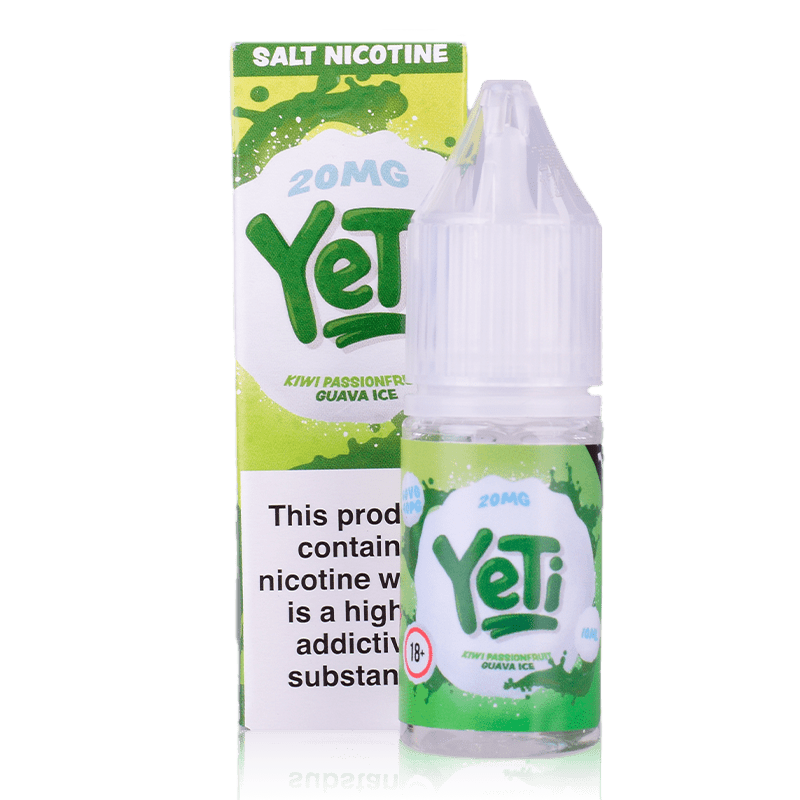 YETI E-Liquid Nic Salts Kiwi Passionfruit Guava Ice / 5mg Yeti 10ml Nic Salt E-Liquids