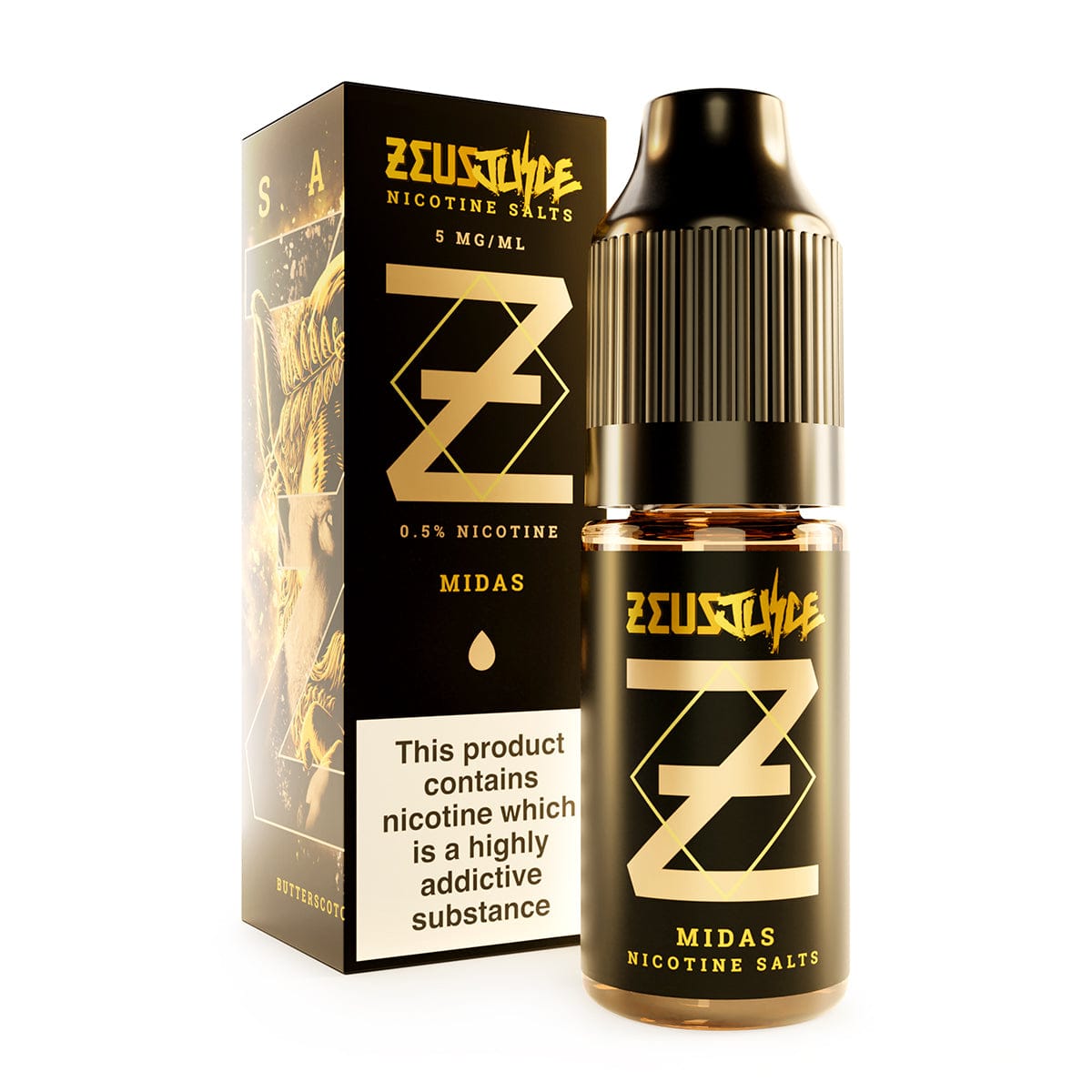 Nic Salts Midas / 5mg Zeus Juice Nic Salt E-Liquids