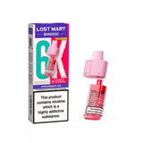 Lost Mary BM6000 Prefilled Pod strawberry ice for the lost mary bm6000 vape kit