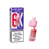 Lost Mary BM6000 Prefilled Pod strawberry raspberry blackberry for the lost mary bm6000 vape kit